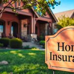 A modern Texas home with a wooden sign reading “Home Insurance,” representing reliable home insurance in Round Rock, TX.