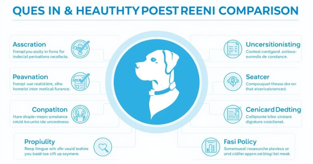 Best Pet Insurance for Great Danes: Complete Guide for 2025 An infographic comparing key factors in choosing pet insurance for Great Danes, highlighting the importance of health protection and coverage options.